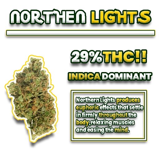 5 GR - 🌈 Northen Light 29% THC
